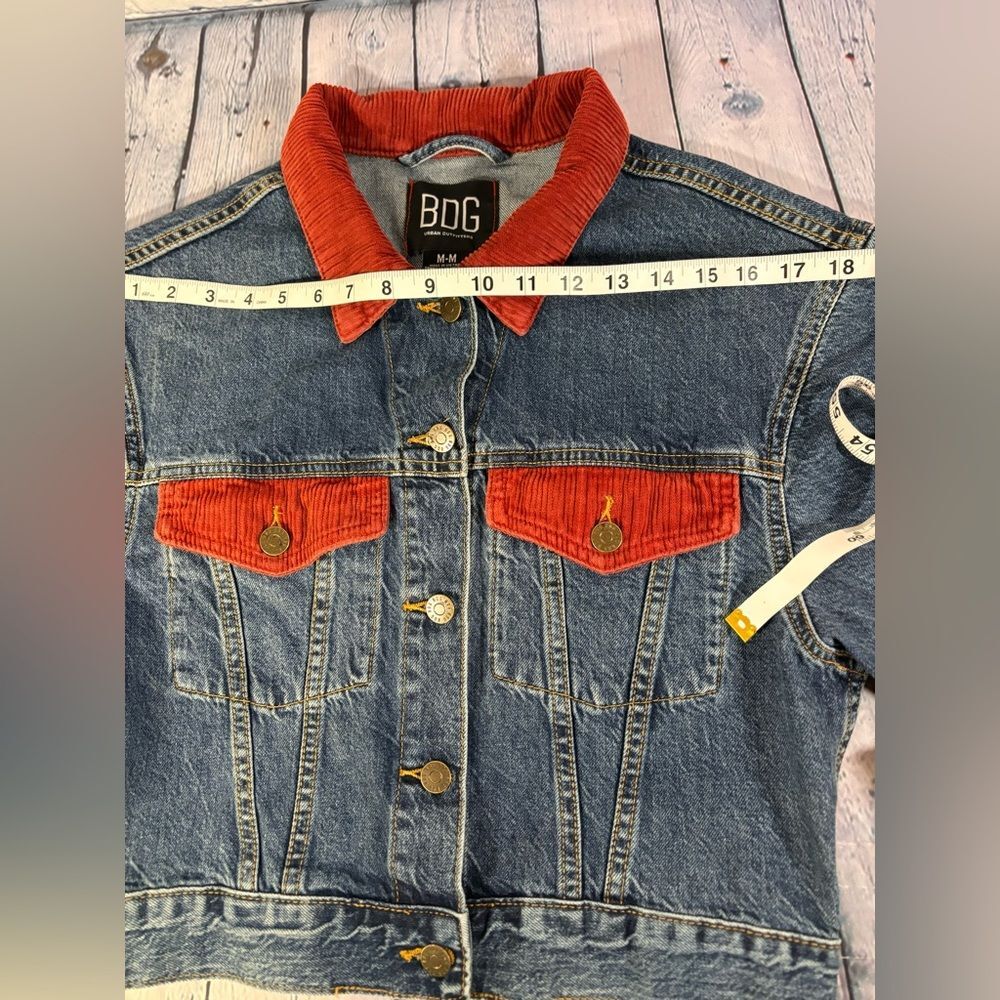 BDG Urban Outfitters Timber Creek Southwestern Coastal Cowgirl Denim Jacket M - Picture 9 of 10